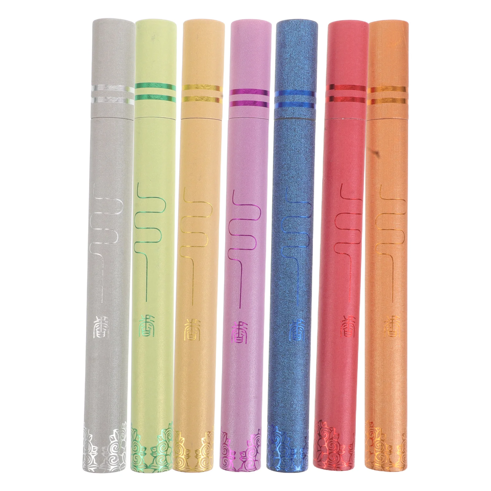 

7Pcs Portable Incense Holders Stylish Storage Tubes for Beauty Salons Compact Design Long-Lasting Construction Gift Idea