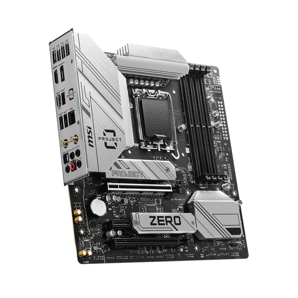 MSI B760M PROJECT ZERO Motherboard Support i9-14900K i7-13700K i5-12400F i3-12100 CPU DDR5 HDMI M.2 NVME LGA1700 B760 Mainboard