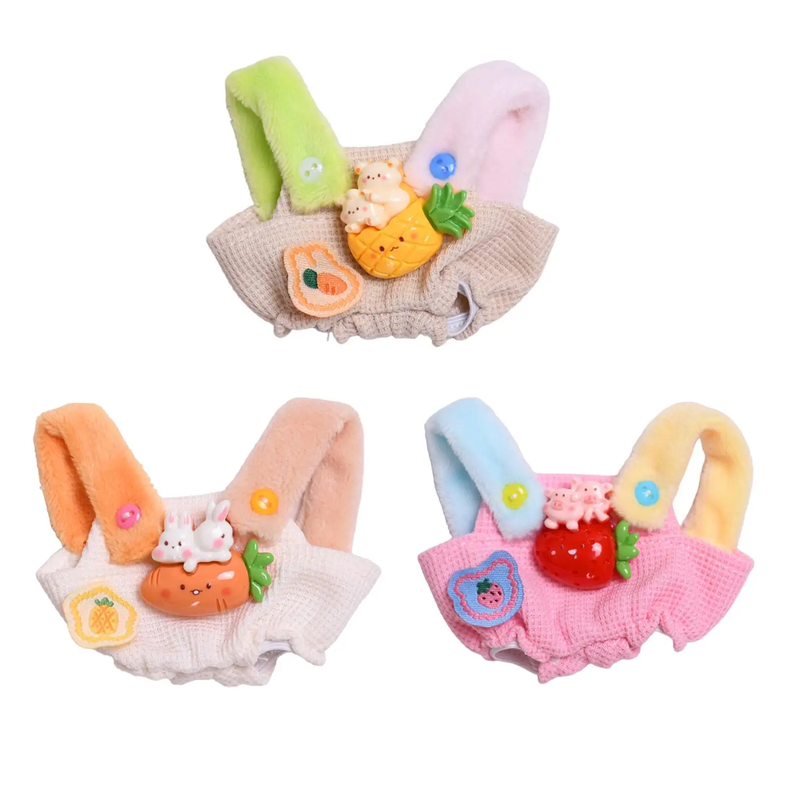 Baby Doll Accessories 15cm Suspender Pants Outfit Doll Costume Clothing for Kids Creative Play