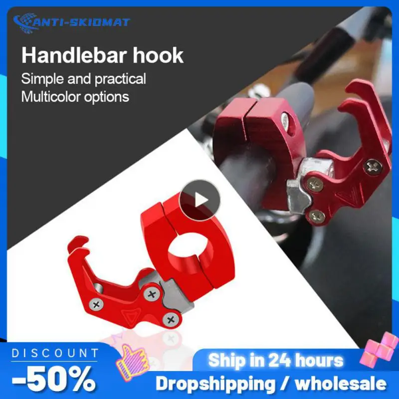 

Motorcycle Handlebar Storage Hook Scooter Luggage Bag Hanger Helmet Claw Hook Storage Bag Holder Aluminum Alloy Easy to Install