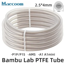 For Bambu Lab P1P/P1S AMS A1 mini 3D Printer PTFE Tube Teflonto Pipe Bowden Extruder 1.75mm ID2.5mm OD4mm Bambulab Teflonto Pipe
