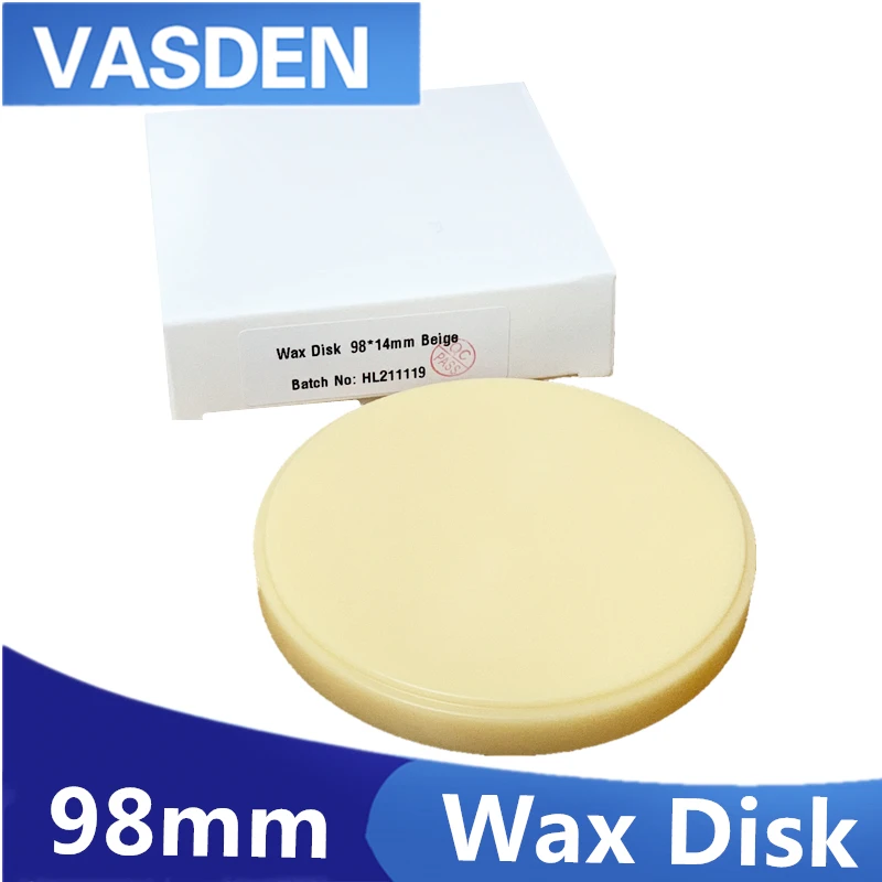10 Pieces Dental Laboratory CADCAM Temporary Crown Blue White Wax Blocks Milling And Casting Wax Disc