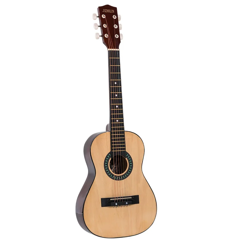 30 Inch Fillet Folk Guitar for Beginners Adults Children Simple Basswood Handmade Portable Stage Performance Musical Instrument