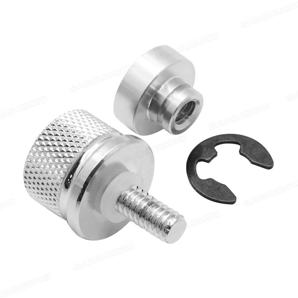 Billet Aluminum Rear Fender Seat Bolt Screw Nut Tab Cover For Harley XL Dyna Softail Touring Models 96-Later Universal Parts