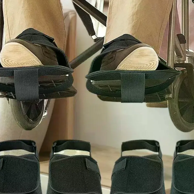 

1 Pcs Wheelchair Shoe Holder Belt Black Fixed Strap For Feet Elderly Care Supplies Shoe Rest Wheelchairs