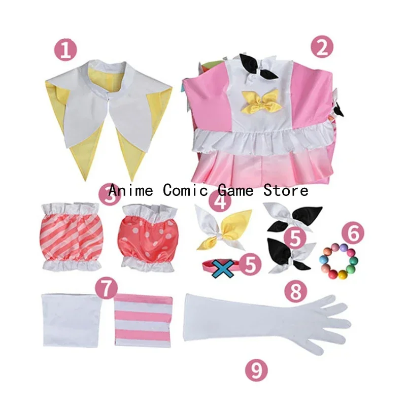 ¡En Stock Project Sekai escenario colorido! Ootori Emu Otori Emu para mujer, disfraces de Cosplay, peluca para Halloween, Navidad, Carnaval, trajes