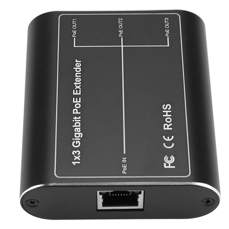 IEEE802.3Af/ที่ 30W เครือข่าย Poe สัญญาณ Gigabit Poe Extender Ethernet Repeater สําหรับระบบรักษาความปลอดภัยกล้อง