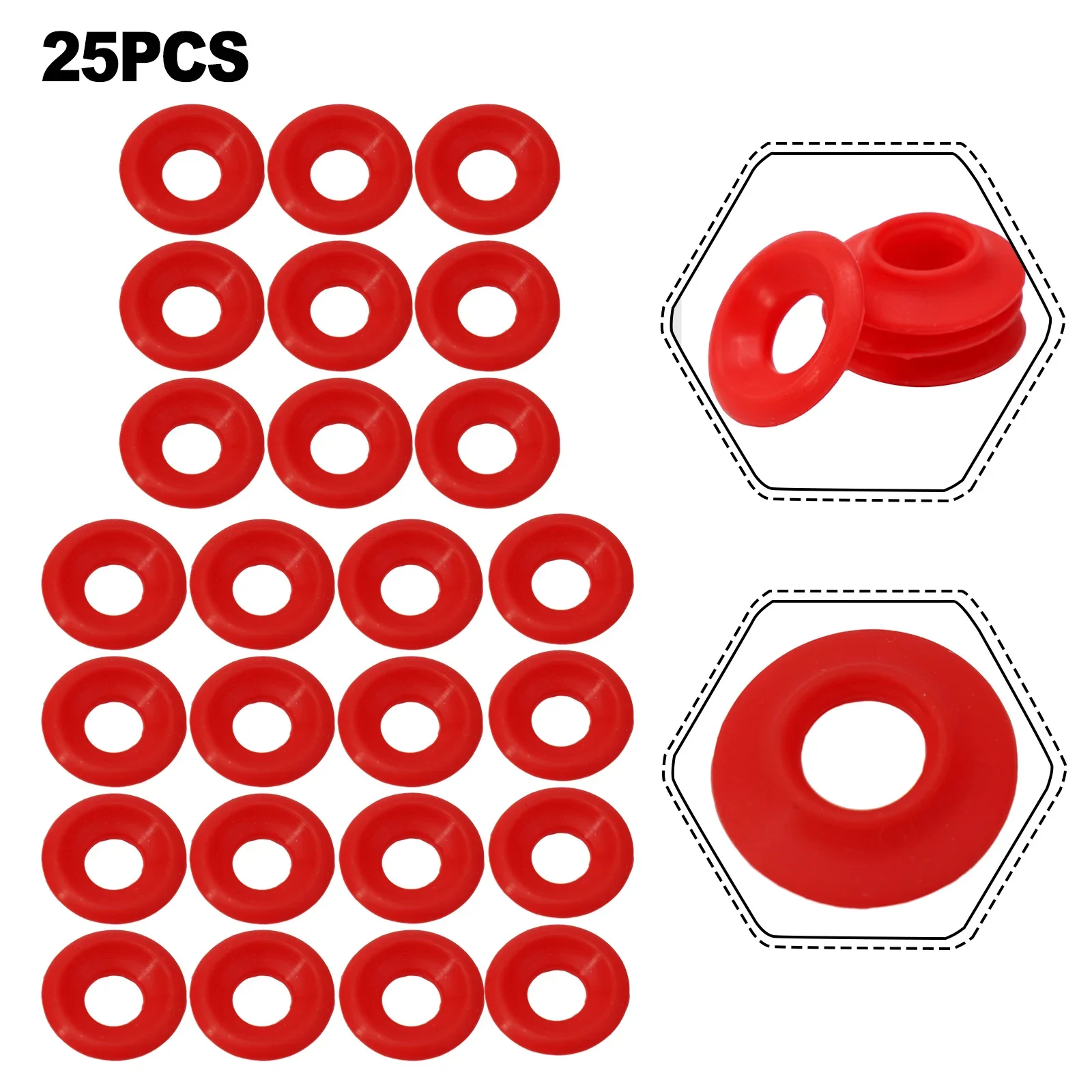 25 Pcs == Rubber Gaskets Washe==sket Set F==rols==h E===lip To= ===ap =wing Bottle=a===p B=le Home Brew Beer S====a Seal