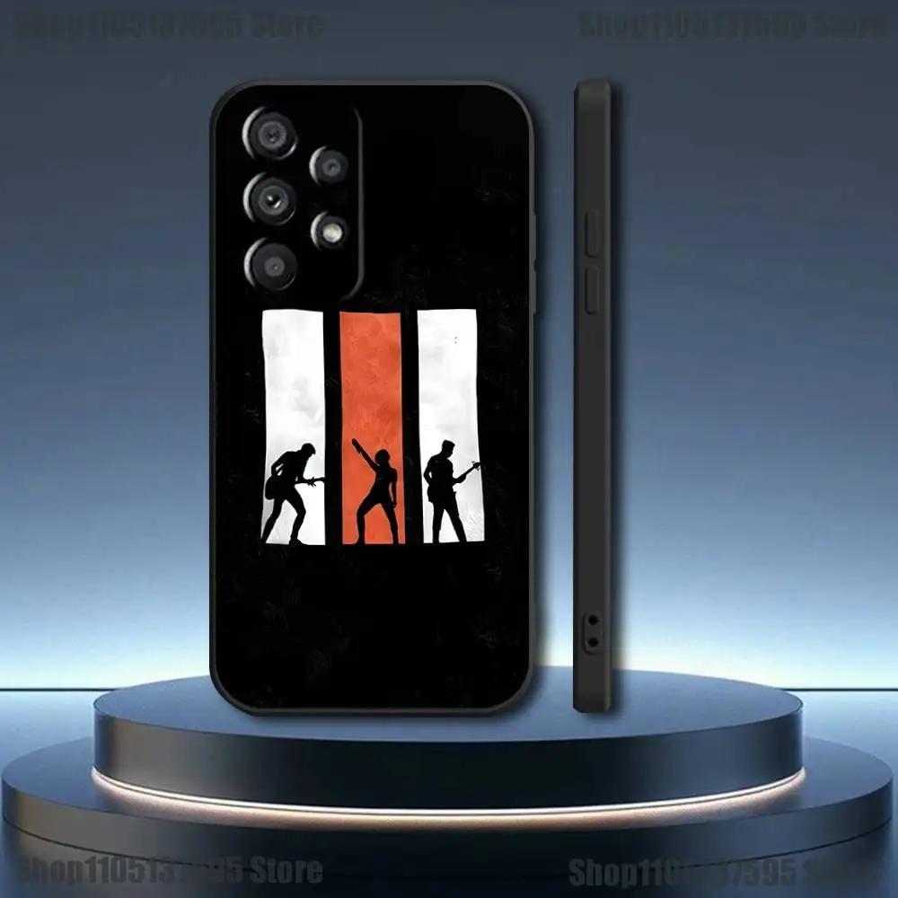 حافظة هاتف COOL Band P-Paramore لهاتف سامسونج جالاكسي A73,31,32,72,41,53,52,71,22,5G,Note,J7,8,9 غطاء أسود ناعم