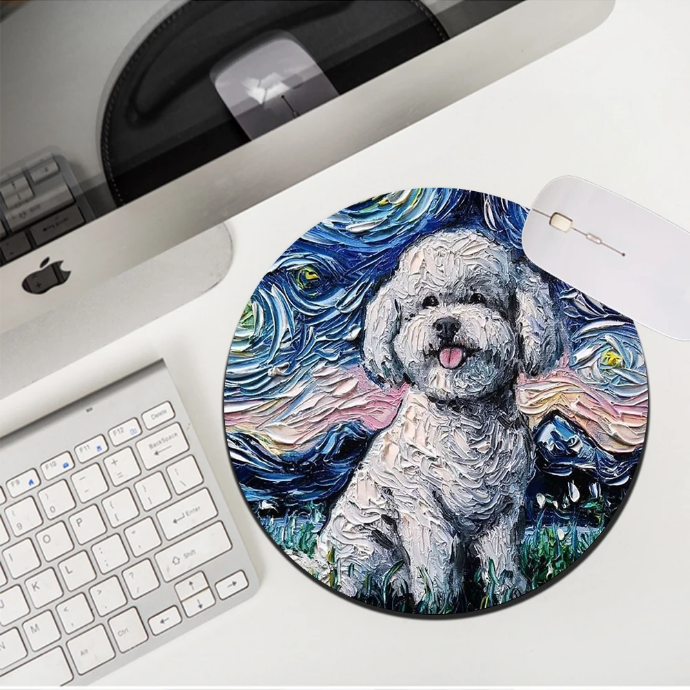 Anime Dog Mouse Pad Small Gaming Mousepad Mats Mat Starry Night Deskmat Pc Accessories Desk Protector Gamer Kawaii Keyboard Pads