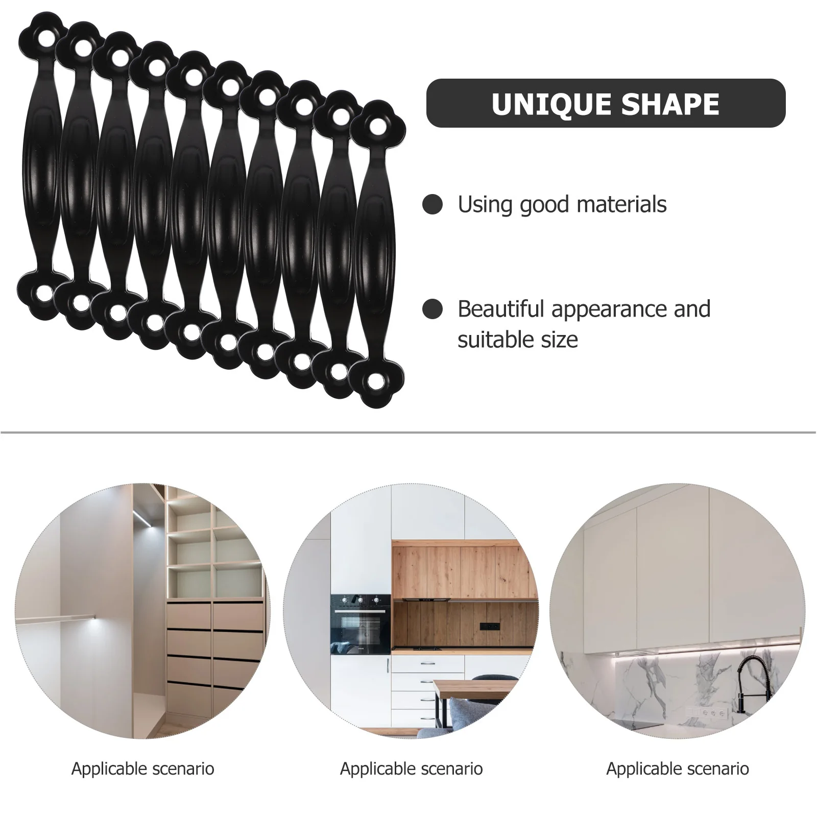 10 قطعة صندوق خشبي درج مقابض سحب سبائك الزنك تصميم بسيط سهلة التركيب خزانة مقابض سحب لمقبض كابينة خزانة الملابس