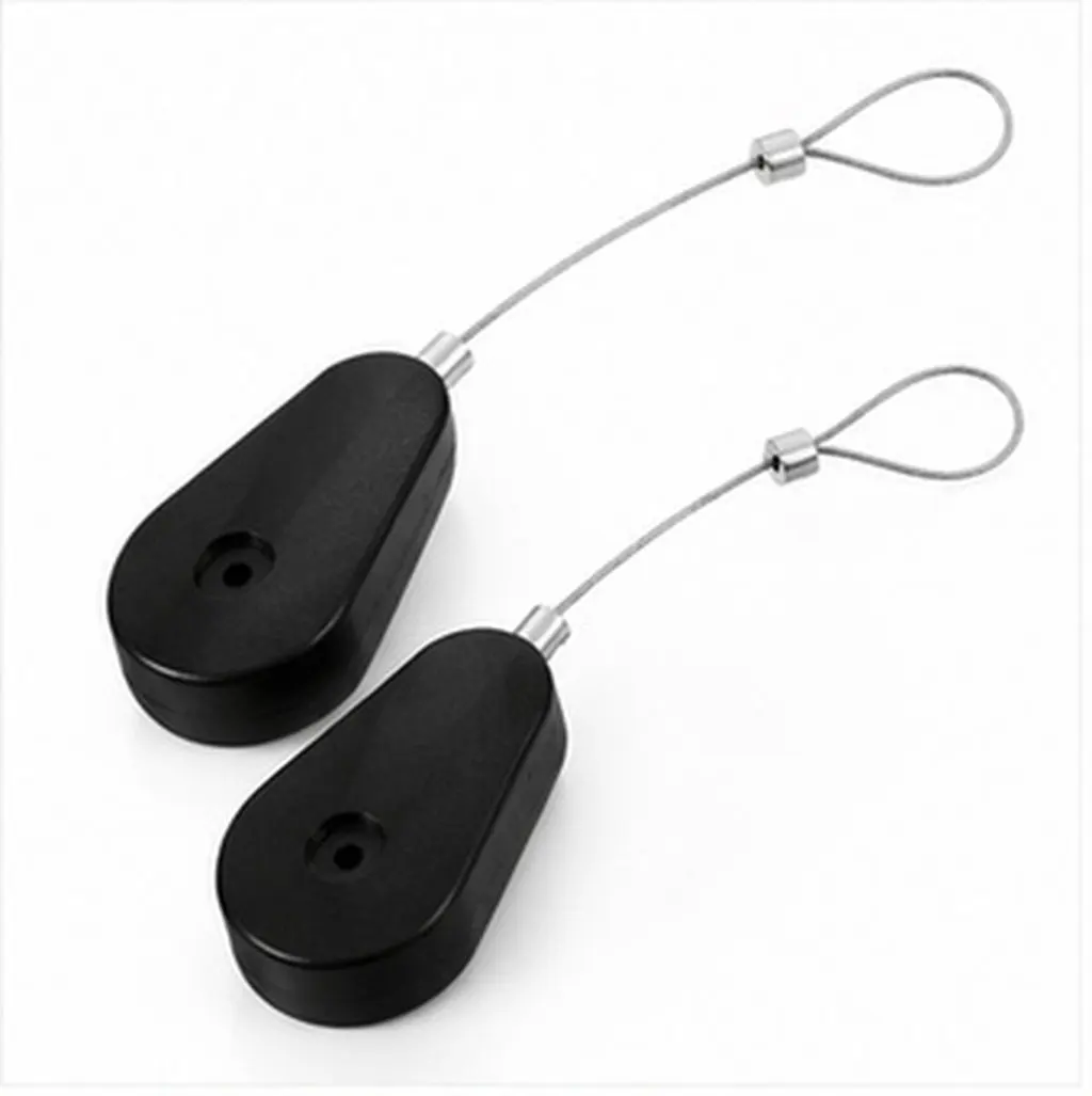 2Pcs Anti Theft Telescopic Steel Wire Cable Cases Automatic Retractable Lock for Electronic Products Anti Loss and Security