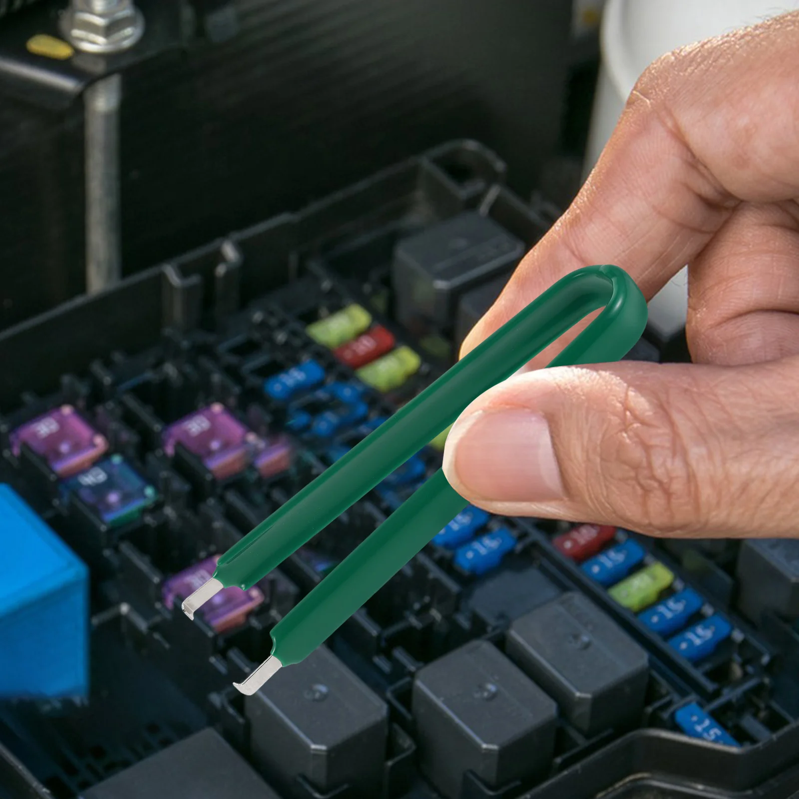 

2pcs Car Fuse Puller Tools Automotive Electrical Connector Removal Tool For Fast Replacement Universal Metal Extractor Pliers