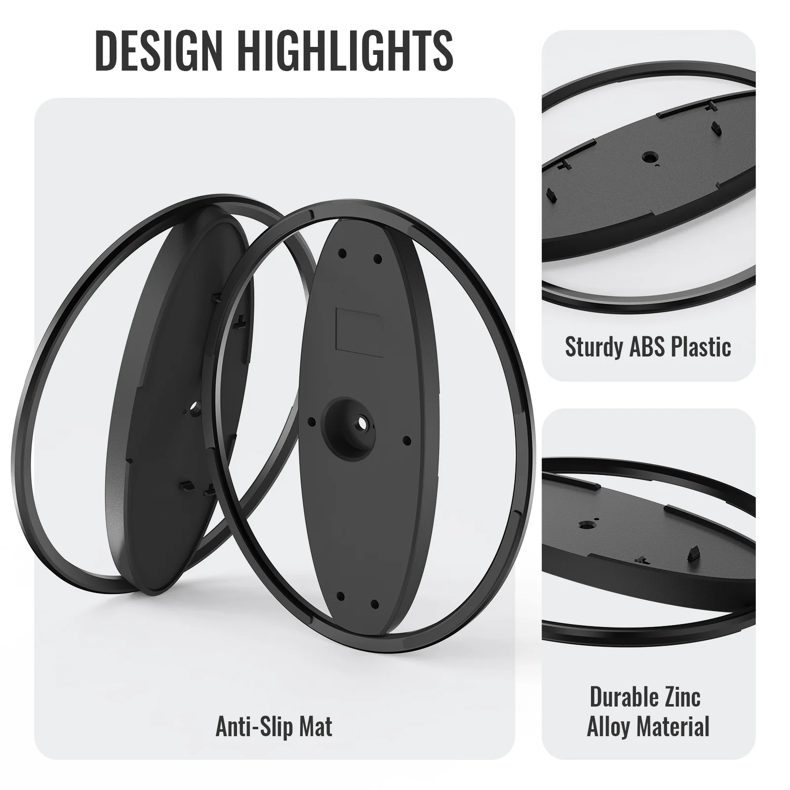 

Vertical Stand For PS5 Console, Universal upright stand for mainframe Metal round base Simple stand