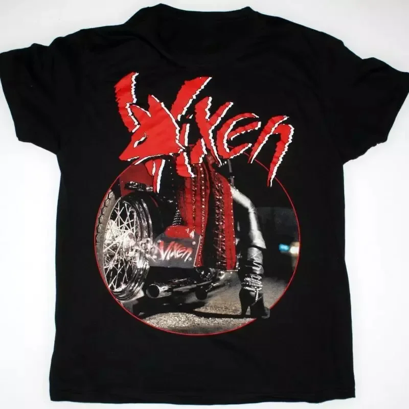 Vixen - Band Tour T-Shirt Cotton Black S To 5XL Tee