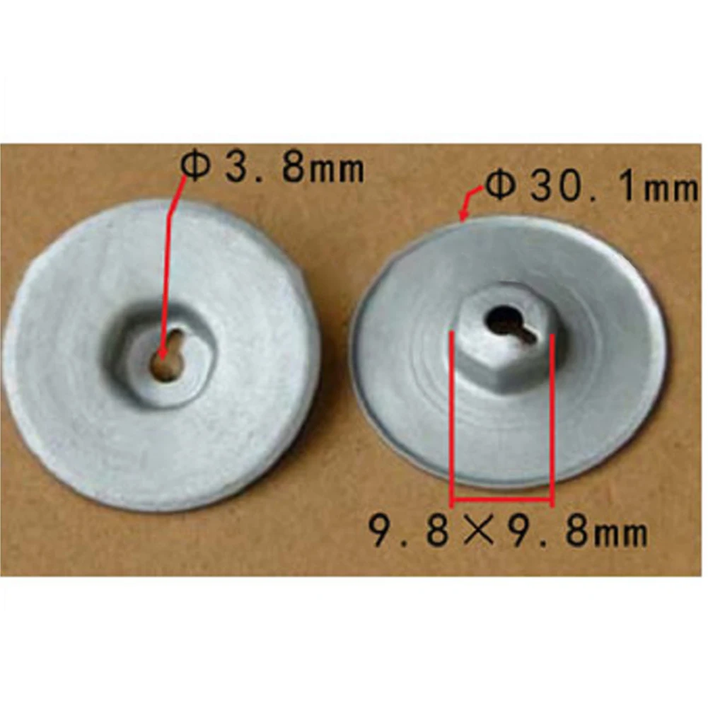 10-100PCS Car Heat Protection Sheet Nut Transmission Trunk Bottom Plate Nut Metal Fasteners For Mini Land Rover BMW 1 3 5 6 7 8