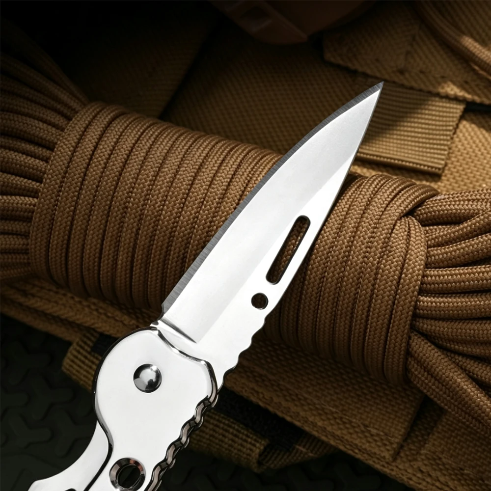 ミニ折りたたみ式ポケットナイフ、金属製ハンドルとストラップホ - Edc Everyday Carry Gear のレビューと価格