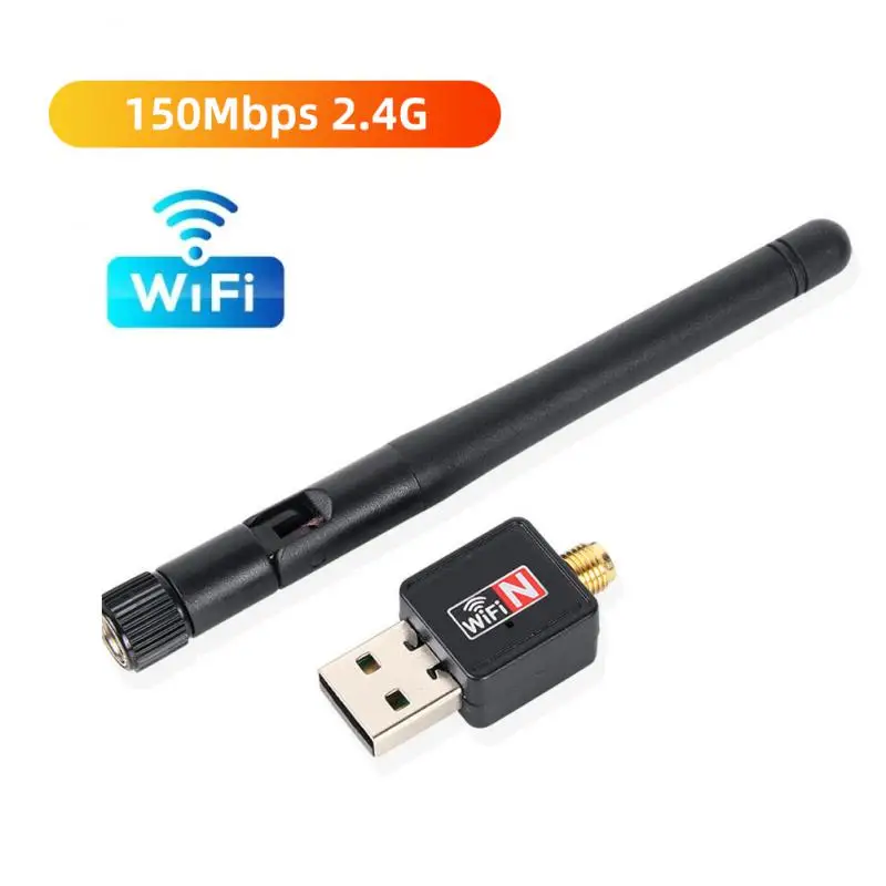 1~8PCS WiFi Adapter 5dB Antenna 150Mbps Lan Wireless Network Card Portable USB 7601 chip for AHD DVR DVR