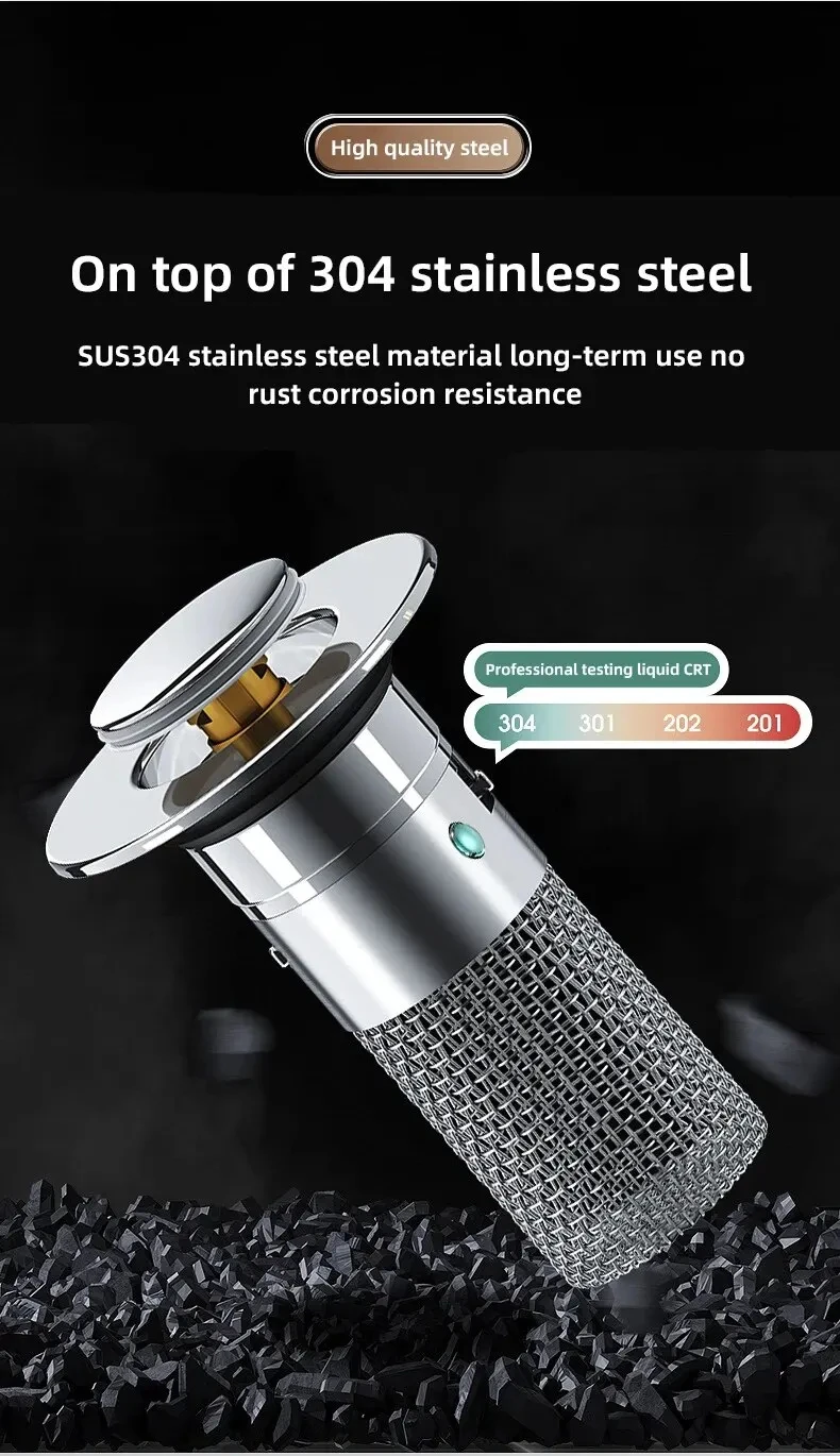 2PCS Washbasin Leak Plug, Stainless Steel Odor Proof Bouncing Core, Press Type Sink Drain, Universal Accessory for Washbasin