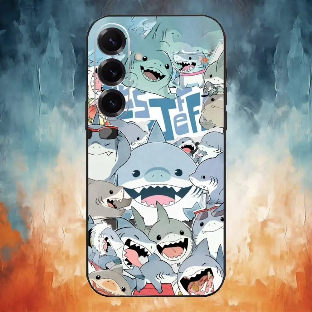 J-Jeff The Land Shark Phone Case For Samsung Galaxy A73,A72,A71,A70,A53,A52,A51,Others Soft Black Cover