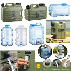 25L Camping Bucket Water Tank Portable Drinking Water Canister with Detachable Faucet No Leakage for Outdoor Travel Driving