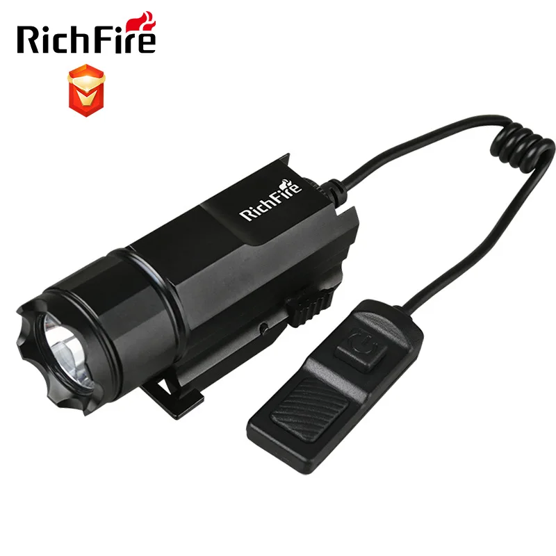 RichFire SF-P40 Power LED latarka XPG-2 S4 300lm 20mm Picatinny uchwyt na szynę z ogonem myszy do polowania i wyszukiwania