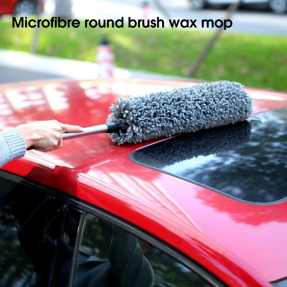 

Car Wax Mop Multifunctional Retractable Long Handle Absorbent Microfiber Car Wash Mop Cleaning Brush Auto Parts for Vehicle