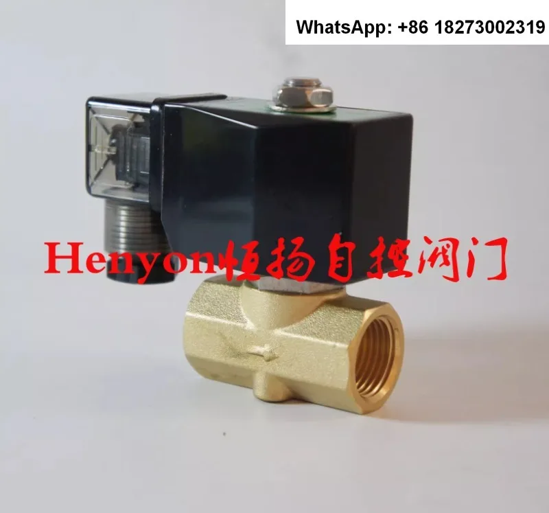 Gasoline solenoid valve PU-08V universal solenoid  3/8-inch interface brass solenoid water valve