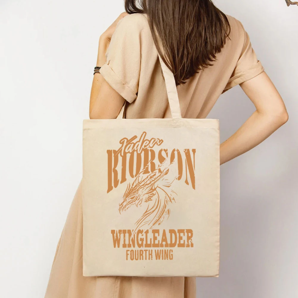 Xaden Riorson Tote Bags Fourth Wing Women Handbag Bookish Gift Shopping Bag Dragon Rider Bags for Women Basgiath War College Bag