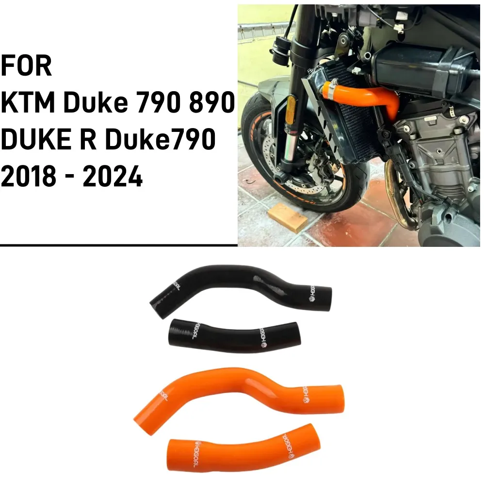 

For KTM Duke 790 890 DUKE R Duke790 2018 - 2024 Duke890 R Motorcycle Accessories Radiator Hoses Water Coolant Tube Silicone Hose