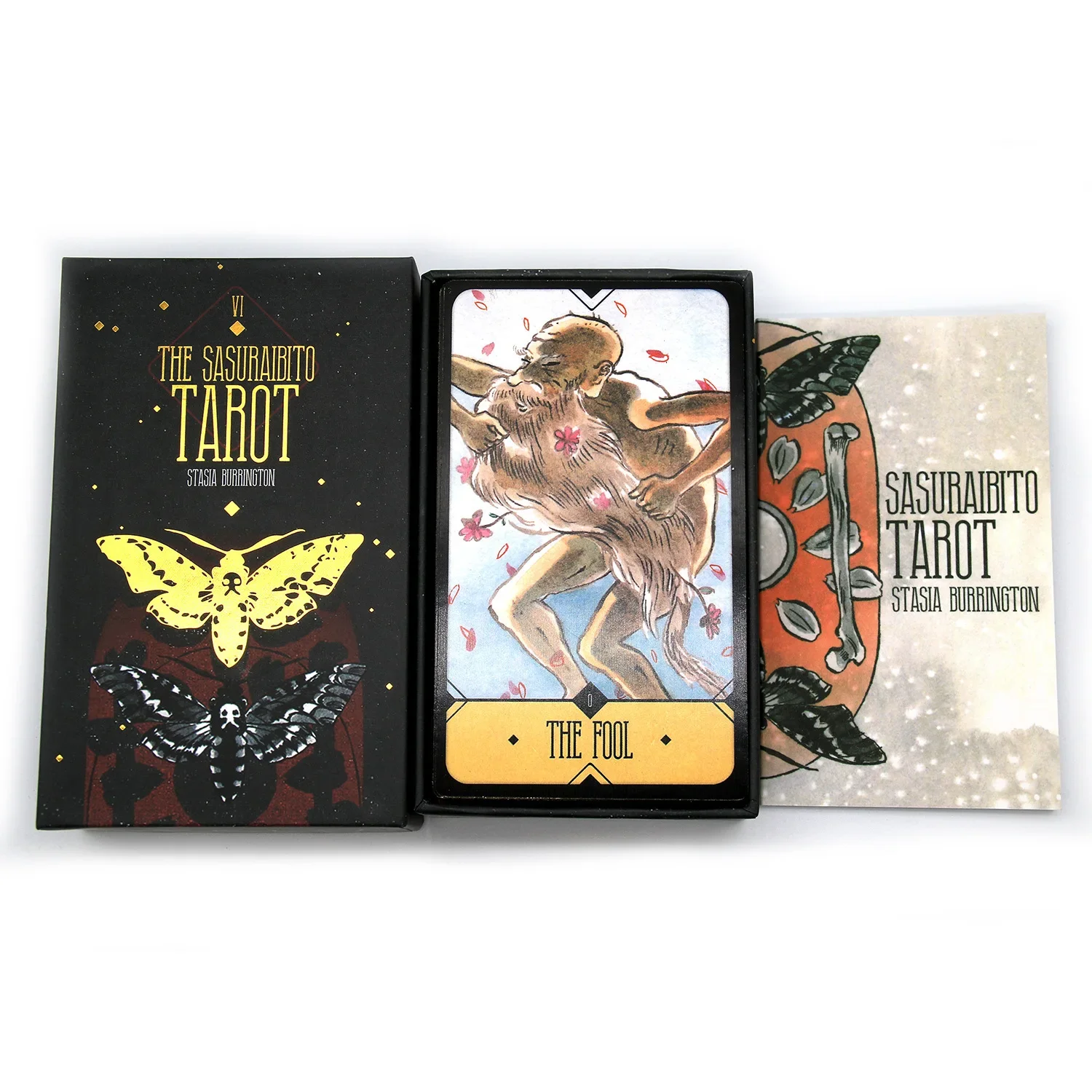 The sasuraibito tarot 78pcs cards 1: 1 Size Gilded Edge Guide book Tarot Board games