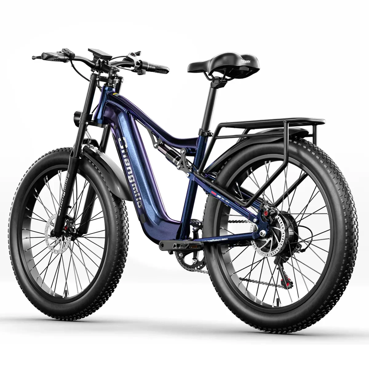 Mountain Electric Bike 1000W Motor 48V17.5AH Ebike Mileage 120KM Off-road 26*3.0 Inch Fat Tire Full suspension Electric Bicycle