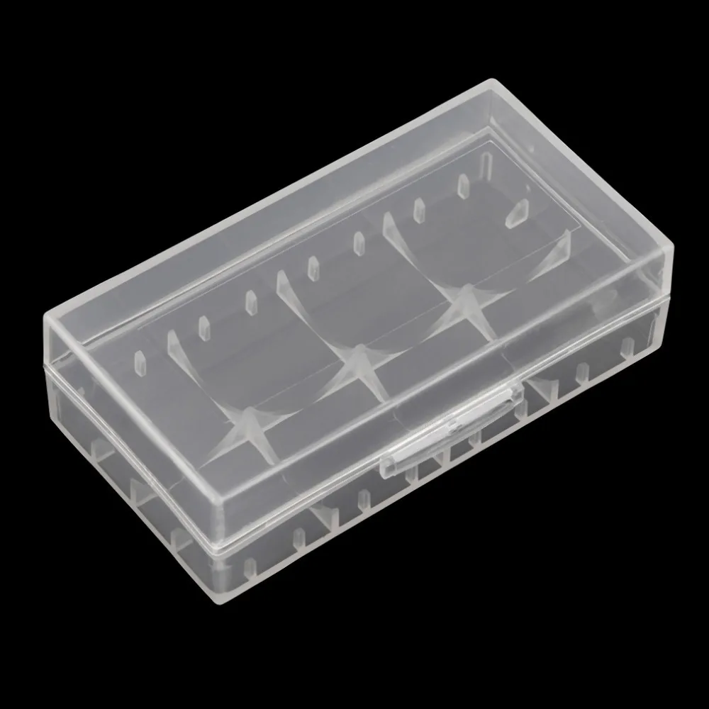 Caja de almacenamiento de batería de plástico duro de PVC para 18650, 18650, 16340, 2 piezas, 18650/4 piezas, 16340