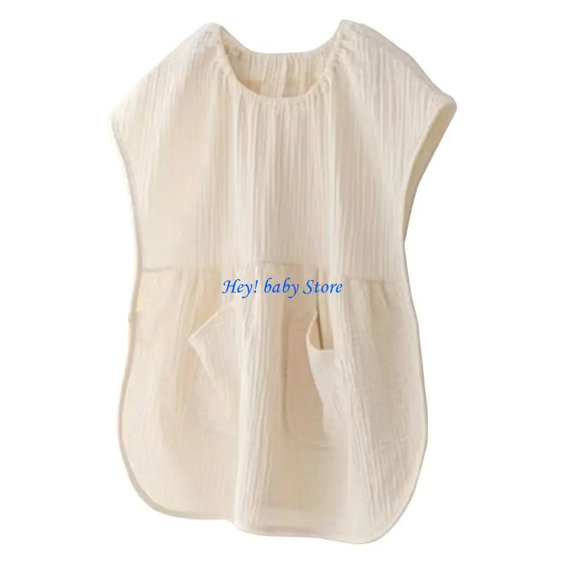 

Q1FE Round Collar Nursing Coverall for Moms and Dads Large Size Privacy Protector for Comfortable Baby Burping Feeding