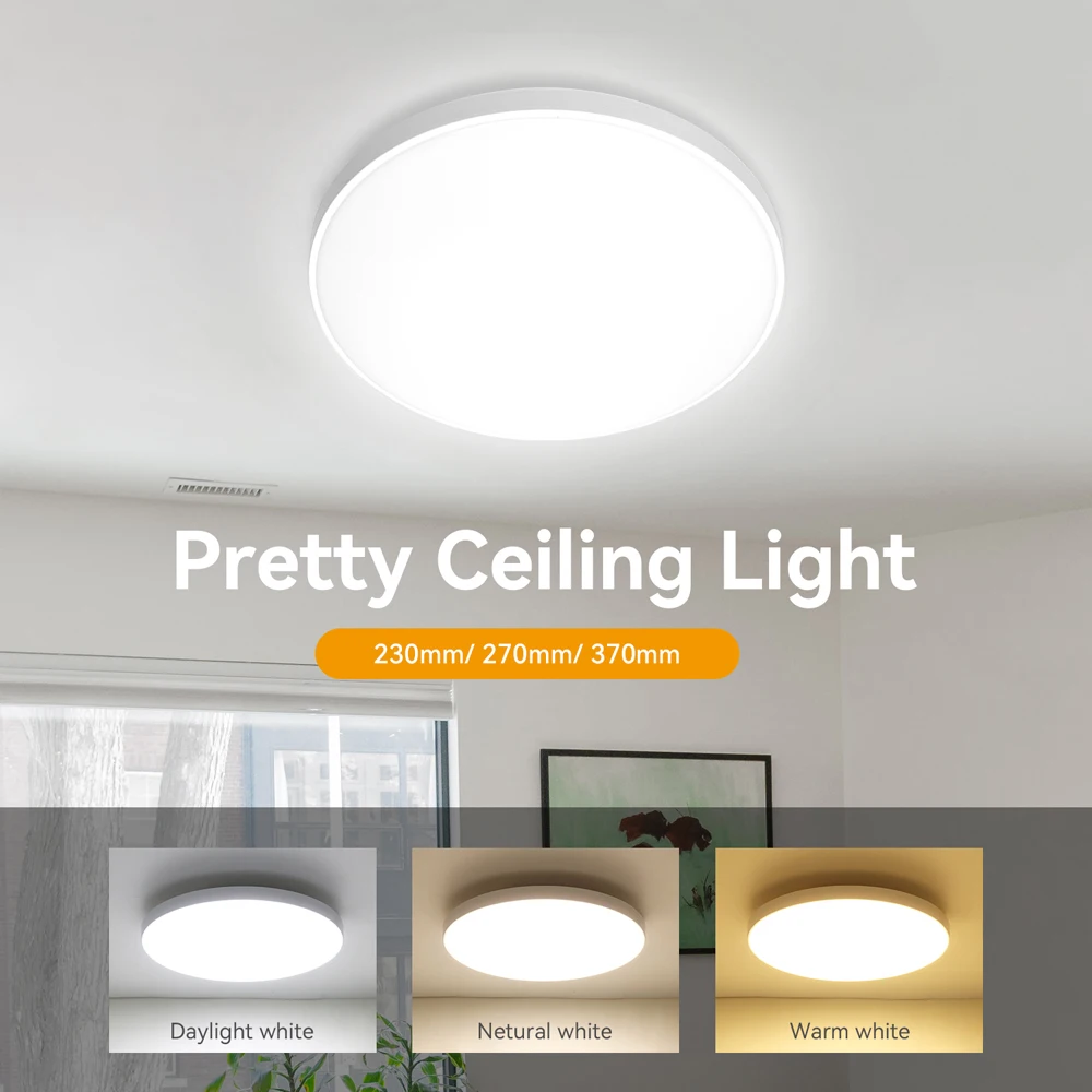 

Modern Ceiling Lamp 30/40/50/72W Ultra Thin Stylish Panel Ceiling Light LED Lights Fixtures for Bedroom Kitchen Decor Lighting