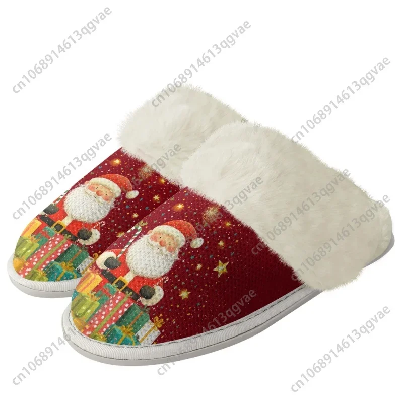 2025 Christmas Cute Bee Cute Snowman Slippers Mens Womens Home Cotton Plush Bedroom Keep Warm Custom Thermal Lightweight Slipper