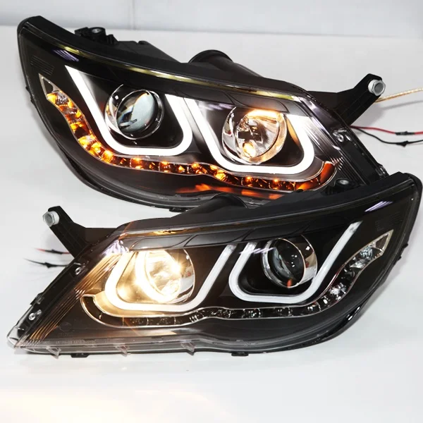 LD Led Headlight LED Head Lamp Projector Lens 2010-12 U Style FOR Tiguan