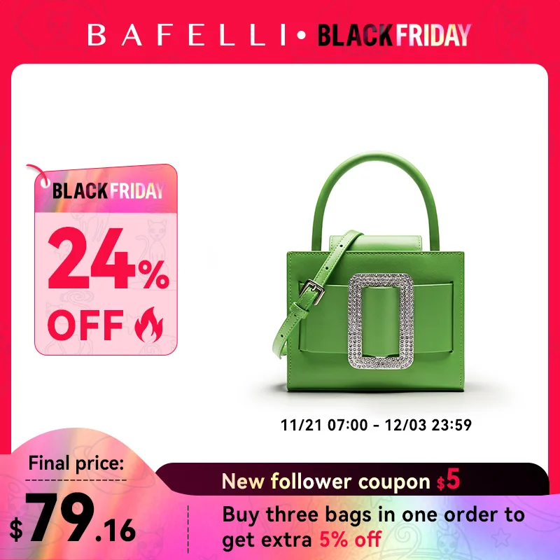 BAFELLI 2023 NEW FASHION PINK HANDBAG SHOULDER BOXY MINI ORIGINAL BAG CASUAL WOMEN'S PURSE LUXURY BRAND DESIGNER LEATHER