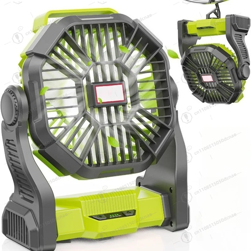 

Tent fan, power bank USB can be hung, camp LED night fishing electric fan, outdoor camping fan