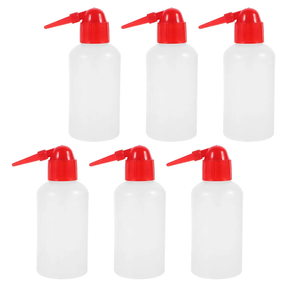 

6 Pcs Cleaning Bottle Squirt Lab Tools Eyelash Laboratory Squeeze Pp Medical Bottles Clear Plastic Safety