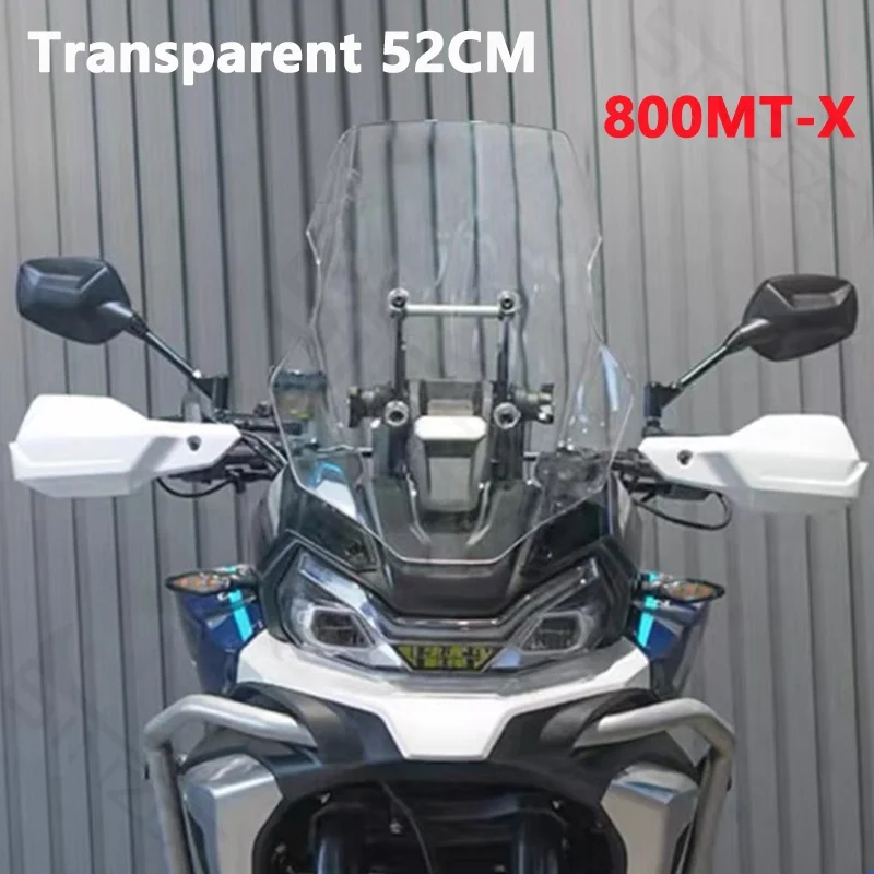 Scherm 52 CM/57 CM Hoge Kwaliteit Voor CFMOTO 800MT-X 800MTX 800 MTX Motorfiets Voorruit Voorruit Windgeleiders Vizier Grijs