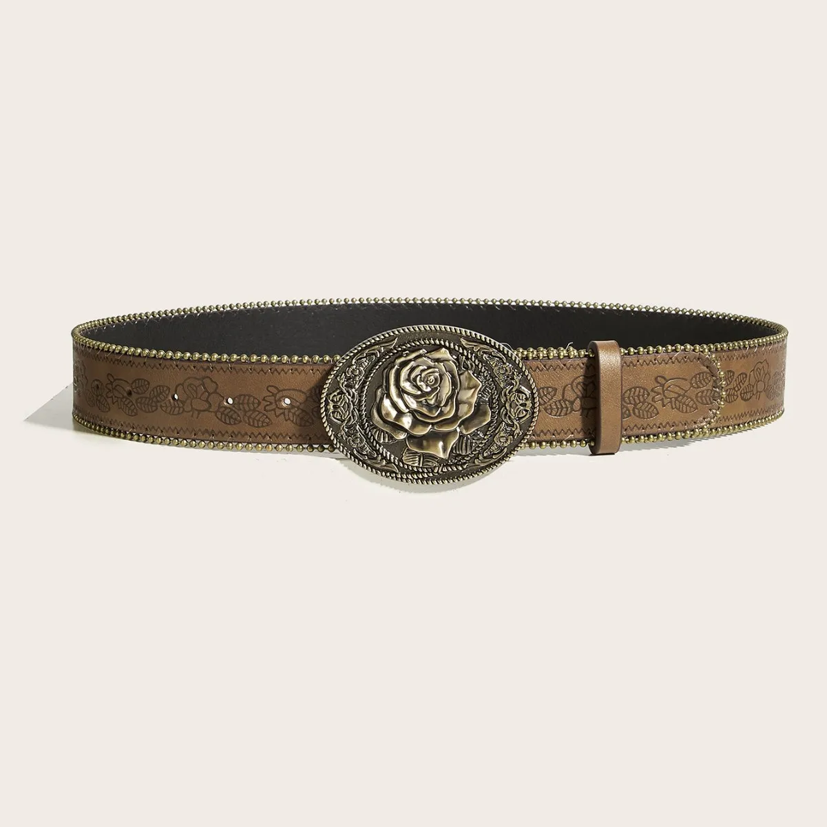 2026 New PU Leather Belt Ladies Fashion Rose Smooth Buckle Belts for Women Luxury Designer Brand Woman Casual Fashion Pants