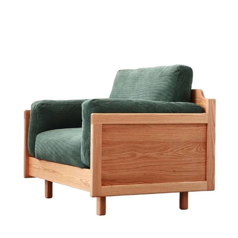 Nordic living room fabric sofa small apartment Japane se modern simple, removable and washable