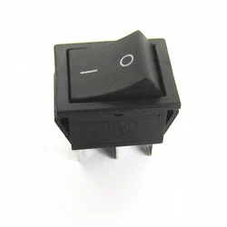 Black KCD4 6Pins Rocker Switch Cable Power Button ON/OFF 6 Foot 16A 250V 31x25mm