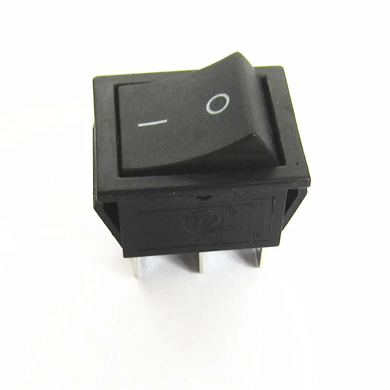 Czarny KCD4 6-pinowy kabel przełącznika kołyskowego przycisk zasilania wł./wył. 6 stóp 16A 250V 31x25mm