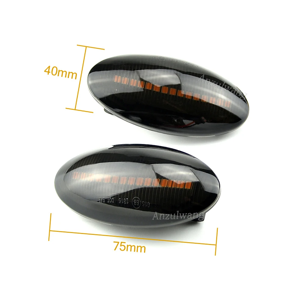 2pcs Dynamic LED Side Marker Turn Signal Lights Indicator Amber Repeater Car Lights For Suzuki Swift Jimmy Vitara SX4