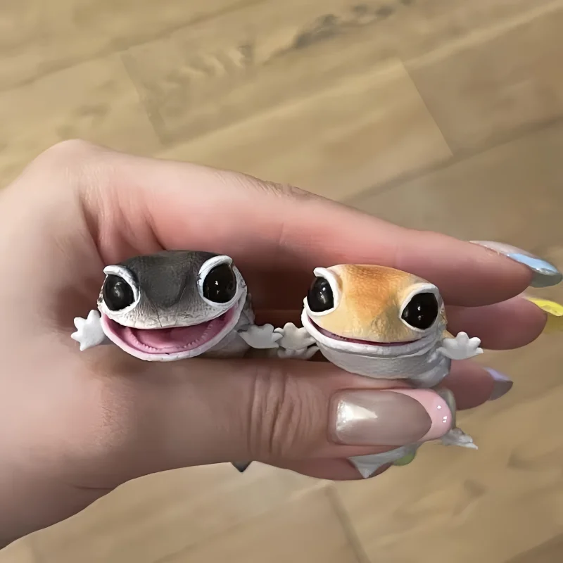 شكل عمل الخريطة البيولوجية للبيض Bandai-MK ، أصلي ساخن ، سحلية بلونين أزرق ، ألعاب نموذج حيوان متحركة #3