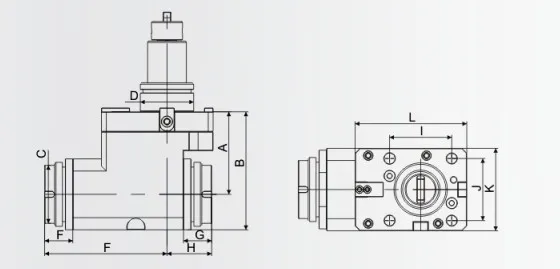 POWER WELL Factory Direct Sale BMT45/BMT55 Double Side Outer Diameter Fixed Tool Holder For CNC Lathe