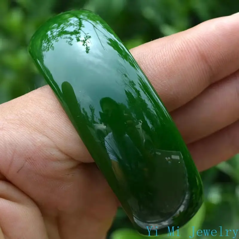 Hetian Jade Bracelet Spinach Green Jade Bracelet Mother Bangles with Charms Bracelets for Women Bracelet for Women Jade Bracelet