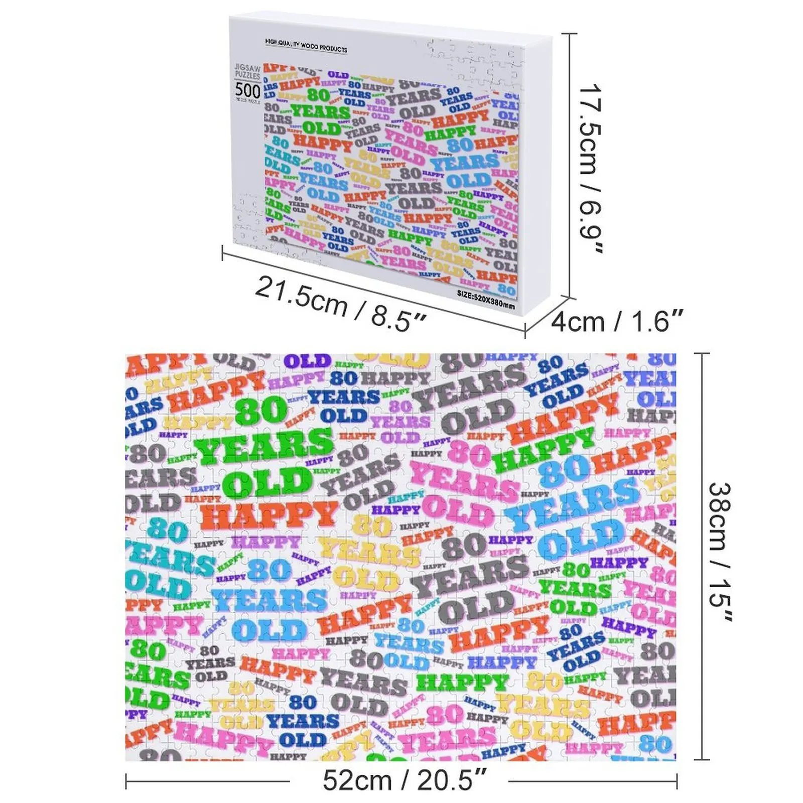 80번째 재미있는 80번째 생일 아이디어 새해 축하 직소 퍼즐 맞춤형 사진 맞춤 선물 퍼즐